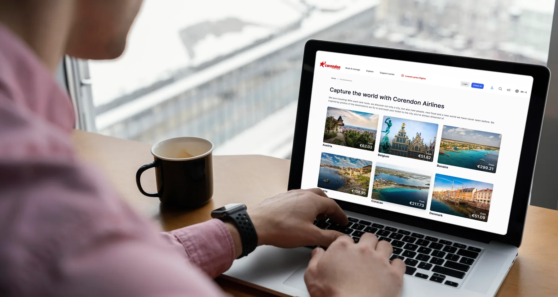 Corendon Airlines digital booking experience